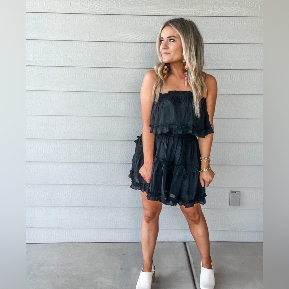 Strapless Ruffle Romper - Picture 1 of 3